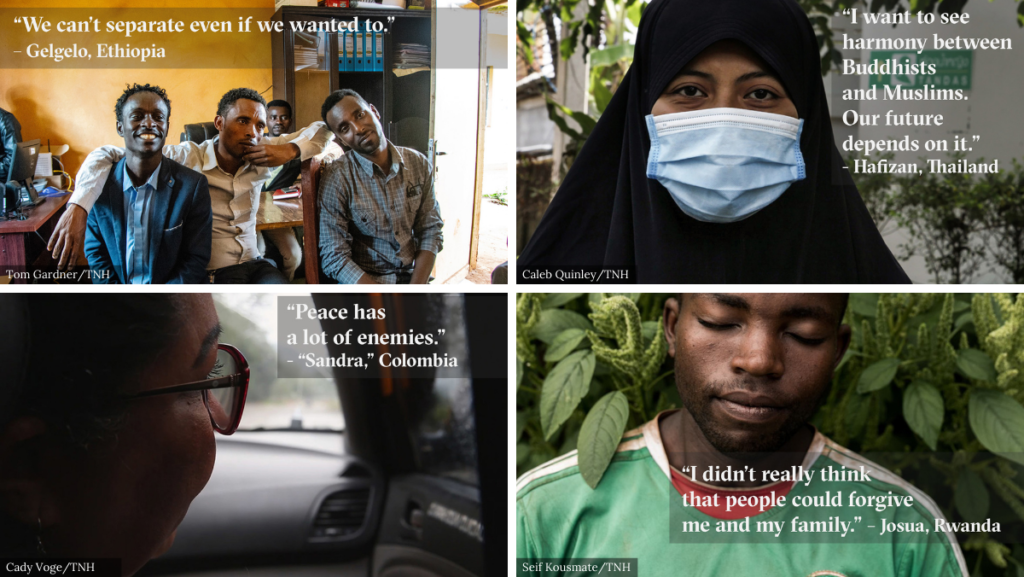 Some of the people and stories from TNH’s reporting on the front lines of peace